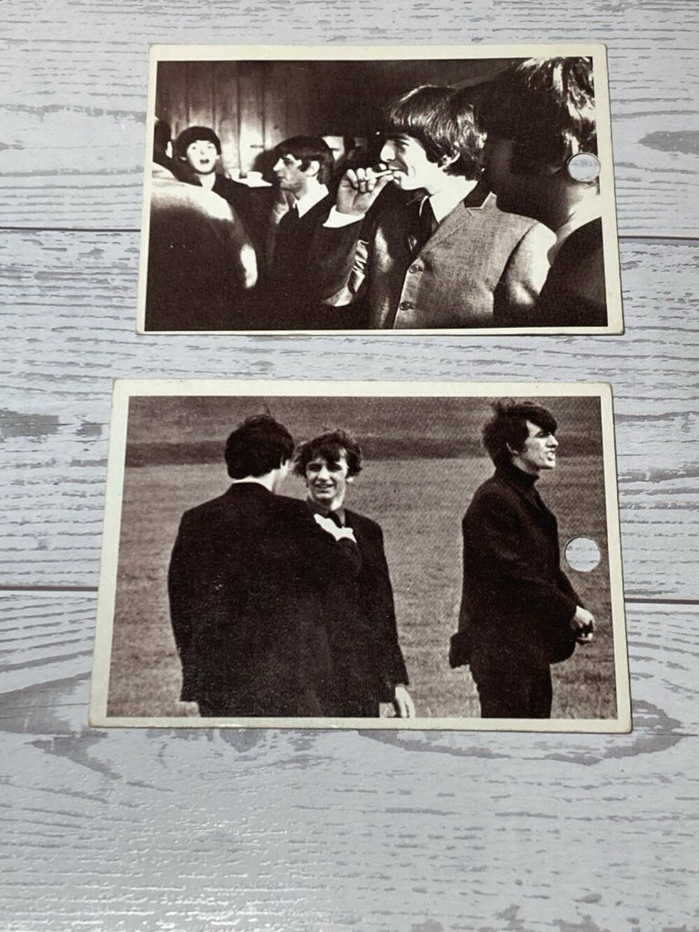 The Beatles US Original Topps 1960's A Hard Day's Night Movie Cards #27 and #18